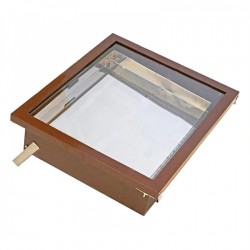 Солнечная воскотопка с арматурой на 1 рамку (нержавеющая сталь)