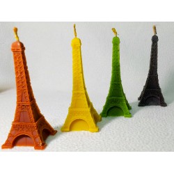 Воскова свічка "Ейфелева вежа" Кольорова Воскова свічка "Ейфелева вежа" Кольорова