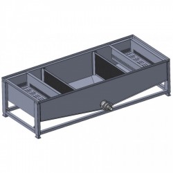 Бак-відстійник горизонтальний для фільтрації меду 60л (0.8 AISI 304) Бак-відстійник горизонтальний для фільтрації меду 60л (0.8 AISI 304)