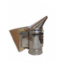 Димар пасічний з нержавіючої сталі, огородження з листового металу, змінний міх (СПІЛ шкіра)