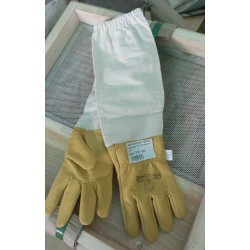 Рукавиці з овечої шкіри з бавовняними нарукавниками Рукавиці з овечої шкіри з бавовняними нарукавниками