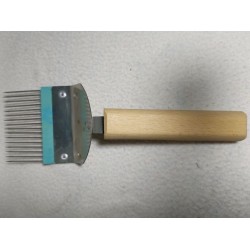 Вилка нержавіюча з прямою голкою дерев'яна ручка Вилка нержавіюча з прямою голкою дерев'яна ручка