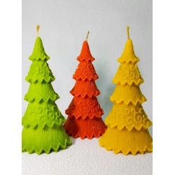 Воскова свічка "Ялинка" Кольорова