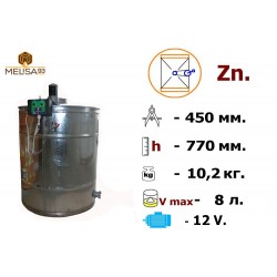 Медогонка 2-х рамкова не поворотна Zn без підставки з ел.приводом 12В