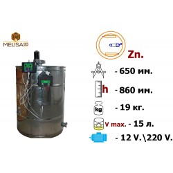 Медогонка 2-х рамкова поворотна Zn з ел. приводом 12/220В