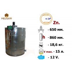 Медогонка 2-х рамкова поворотна Zn з ел. приводом 12В