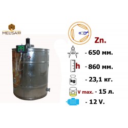 Медогонка 3-х рамкова поворотна Zn з ел. приводом 12В