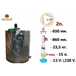 Медогонка 3-х рамкова поворотна Zn з ел. приводом 220/12В
