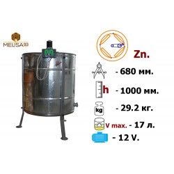 Медогонка 4-х рамкова поворотна Zn на підставці з ел. приводом 12 В