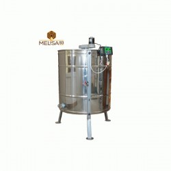 Медогонка 6-ти рамкова поворотна нержавіюча AISI 304 на підставці з електроприводом 12 В Медогонка 6-ти рамкова поворотна нержавіюча AISI 304 на підставці з електроприводом 12 В