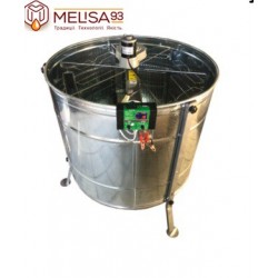 Медогонка 6-ти рамкова поворотна оцинкована на підставці з електроприводом 12 В Медогонка 6-ти рамкова поворотна оцинкована на підставці з електроприводом 12 В