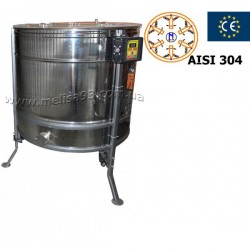 Медогонка синхронно поворотна 6-ти рамкова нержавіюча рамка Рута