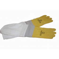 Рукавички із овчинної шкіри із вставками сітки