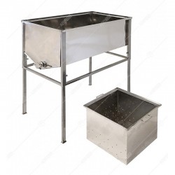 Стіл 1м для розпечатування стільників з глибоким кошиком