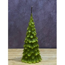 Свічка воскова "Ялинка зелена" маленька 115мм