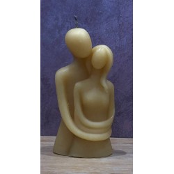 Свічка з білого (молочного) воску "Закохані" 115мм Свічка з білого (молочного) воску "Закохані" 115мм