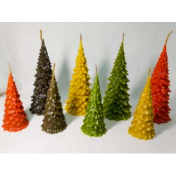 Воскова свічка "Ялинка 2" Кольорова Великий розмір